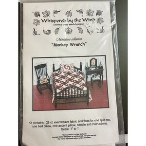 Whispered Wind Counted Cross Stitch Mini Collection Monkey Wrench‎
